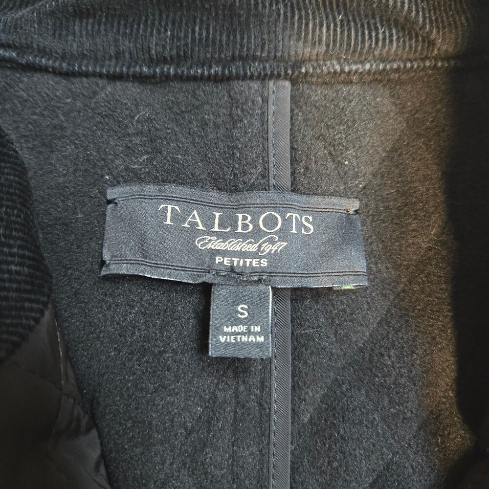 Talbots Quilted Vest Women Small Petite Corduroy Collar Button Up Layering - Picture 6 of 10